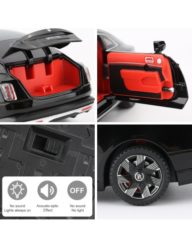 Coche de Juguete Coleccionable BDTCTK Rolls Royce Spectre 1:24