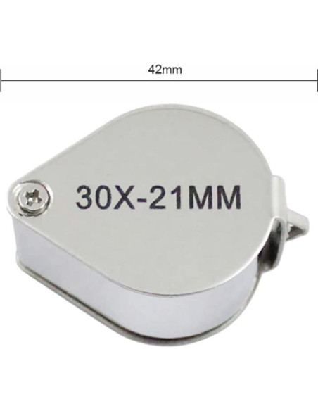 Mini Lupa Plegable 10x INDPROD 21mm para Joyería y Lectura Mini Lupa Plegable 10x INDPROD 21mm para Joyería y Lectura