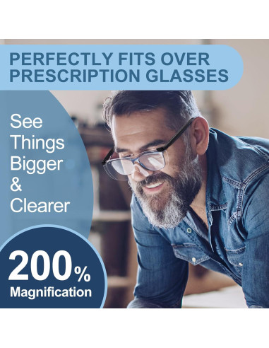Gafas de Aumento 2.0X OuShiun para Lectura y Manualidades