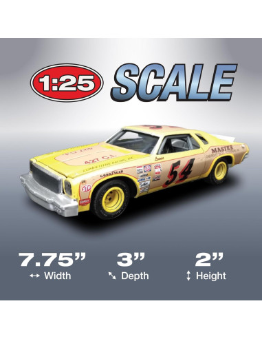 Kit de Modelo AMT 1974 Chevy Malibu 1:25 Detalles Vintage