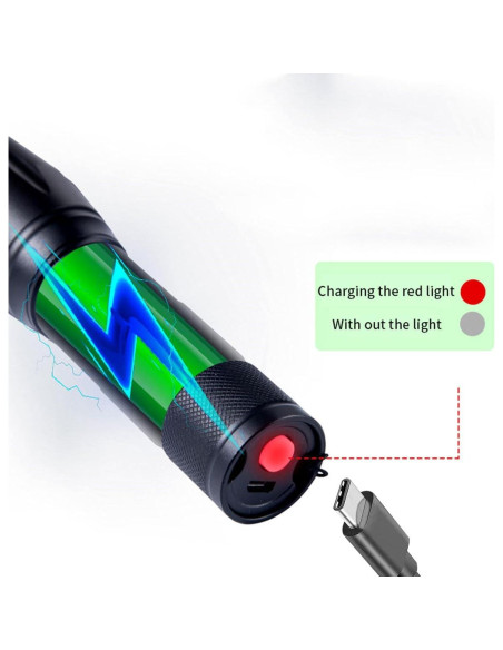 Linterna LED Recargable YZYOE 3 en 1 Luz Ámbar y Blanca Linterna LED Recargable YZYOE 3 en 1 Luz Ámbar y Blanca