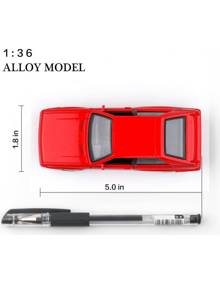 Modelo a Escala 1/36 Audi Sport Quattro Rojo - TOKAXI Modelo a Escala 1/36 Audi Sport Quattro Rojo - TOKAXI