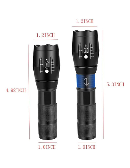 Linterna LED Recargable YZYOE 3 en 1 Luz Ámbar y Blanca Linterna LED Recargable YZYOE 3 en 1 Luz Ámbar y Blanca