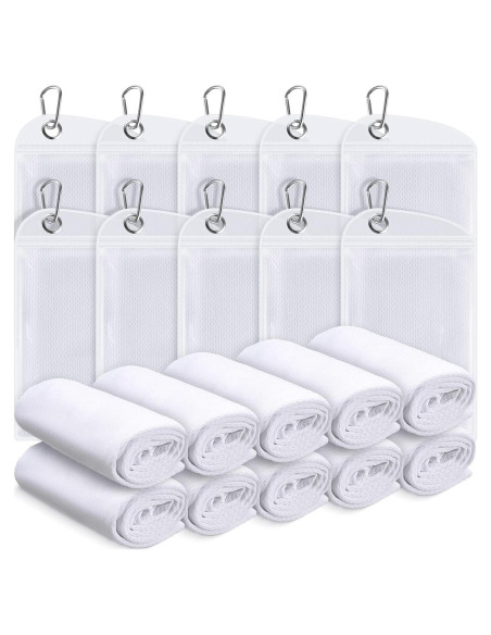20 Toallas Enfriadoras Microfibra Redbaker 101.6x30.5cm Blancas 20 Toallas Enfriadoras Microfibra Redbaker 101.6x30.5cm Blancas