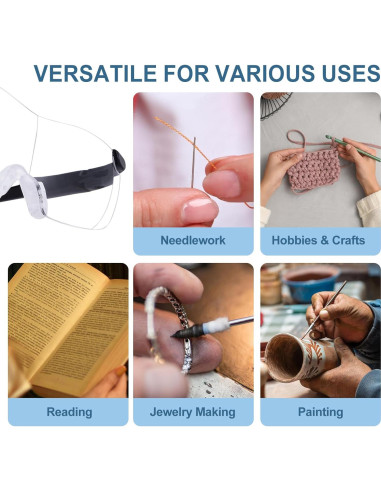 Gafas de Aumento 2.0X OuShiun para Lectura y Manualidades