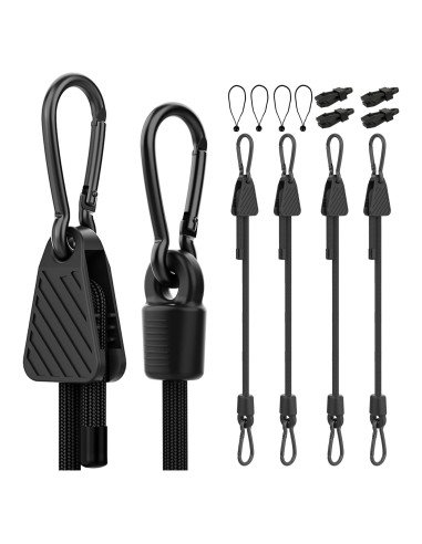 Cuerdas Bungee Ajustables Rugtol 12 Piezas 121.92 cm