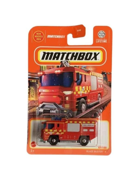 Coche de Juguete Matchbox Blaze Bluster II Rojo 1:64 Coche de Juguete Matchbox Blaze Bluster II Rojo 1:64