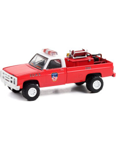 Camión Pickup Chevrolet M1008 1986 Rojo Bomberos FDNY 1/64 2