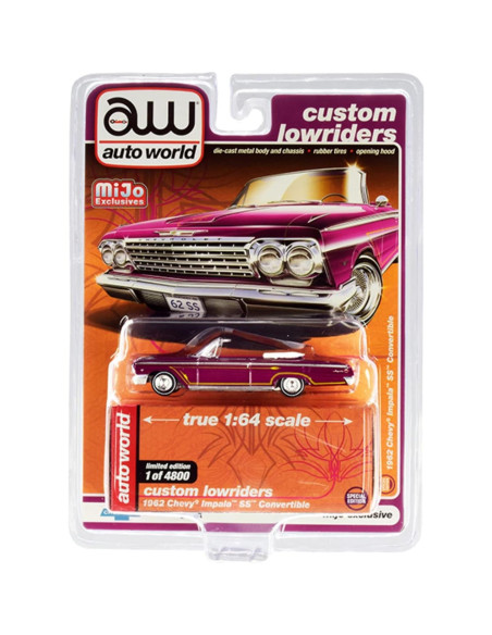 Coche Diecast 1962 Impala SS Convertible Autoworld CP7663 Coche Diecast 1962 Impala SS Convertible Autoworld CP7663