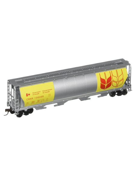 Vagón de Carga Cilíndrico 4 Bahías Bachmann HO Amarillo Vagón de Carga Cilíndrico 4 Bahías Bachmann HO Amarillo
