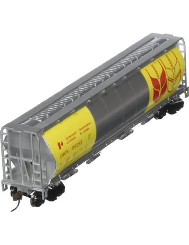 Vagón de Carga Cilíndrico 4 Bahías Bachmann HO Amarillo