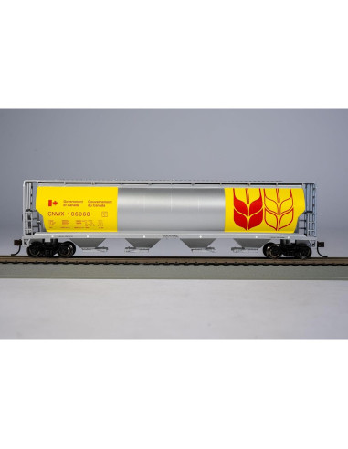 Vagón de Carga Cilíndrico 4 Bahías Bachmann HO Amarillo
