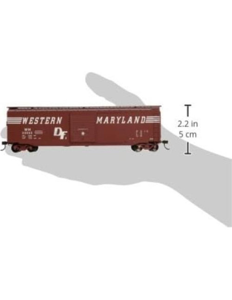 Carro de Caja con Puerta Deslizante Bachmann HO 50' Western Maryland Carro de Caja con Puerta Deslizante Bachmann HO 50' Western Maryland