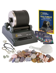 Kit de Pulido de Rocas Blue Marble NG - Hobby, 9 Gemas, 4 Granos