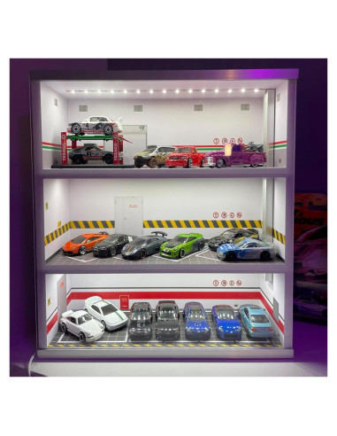 Vitrina de Exhibición Beaccoss para Coches 1:64 con LED