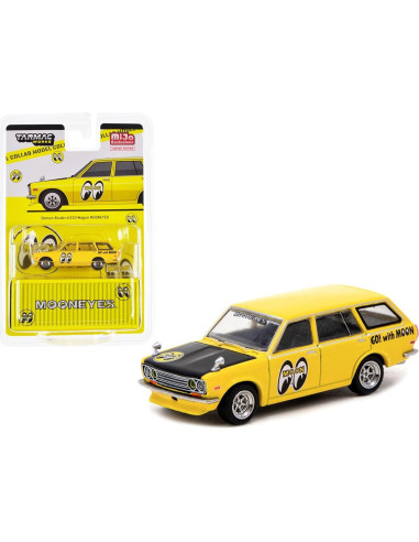 Datsun Bluebird 510 Wagon Diecast 1/64 Amarillo Tarmac Works