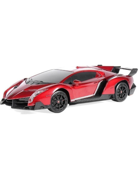 Coche RC Lamborghini Veneno 1:24 Rojo - Velocidad 12.9 km/h Coche RC Lamborghini Veneno 1:24 Rojo - Velocidad 12.9 km/h