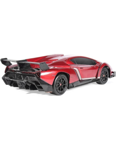 Coche RC Lamborghini Veneno 1:24 Rojo - Velocidad 12.9 km/h