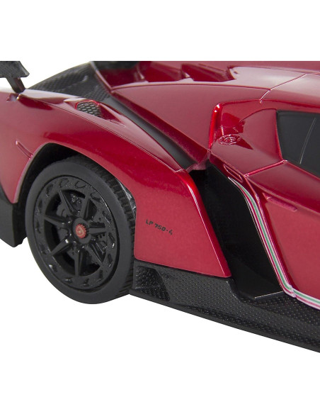 Coche RC Lamborghini Veneno 1:24 Rojo - Velocidad 12.9 km/h Coche RC Lamborghini Veneno 1:24 Rojo - Velocidad 12.9 km/h