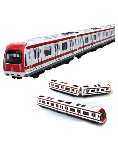 Conjunto de Tren Subterráneo VANTIYAUS 4pcs Escala 1/64