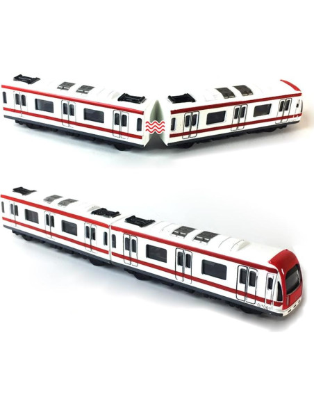 Conjunto de Tren Subterráneo VANTIYAUS 4pcs Escala 1/64 Conjunto de Tren Subterráneo VANTIYAUS 4pcs Escala 1/64