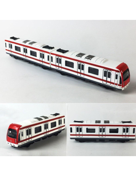 Conjunto de Tren Subterráneo VANTIYAUS 4pcs Escala 1/64 Conjunto de Tren Subterráneo VANTIYAUS 4pcs Escala 1/64