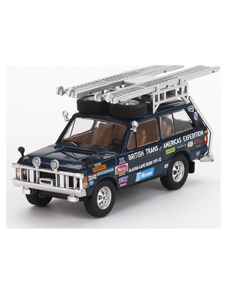 Coche Diecast 1/64 True Scale Miniatures Azul 1971 Trans-América Coche Diecast 1/64 True Scale Miniatures Azul 1971 Trans-América
