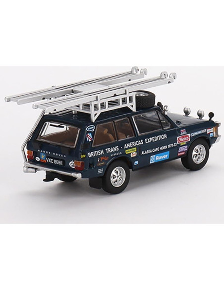 Coche Diecast 1/64 True Scale Miniatures Azul 1971 Trans-América Coche Diecast 1/64 True Scale Miniatures Azul 1971 Trans-América