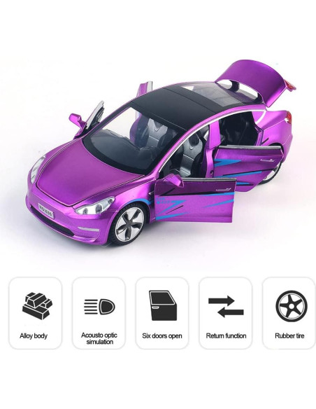 Coche de Juguete EROCK Modelo 3 1:32 con Sonido y Luz Coche de Juguete EROCK Modelo 3 1:32 con Sonido y Luz