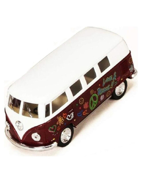 Modelo Autobús Clásico Volkswagen 1962 KiNSMART 1:32 Metal Modelo Autobús Clásico Volkswagen 1962 KiNSMART 1:32 Metal