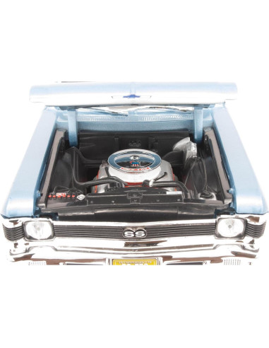 Maisto Chevy Nova SS Coupe 1970 Azul 1:18 Metal Fundido