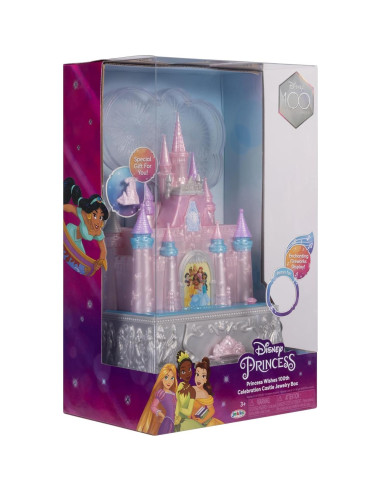 Caja de Joyería Disney Princesa Castillo con Música y Luces