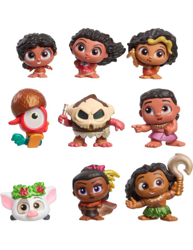 Figuras de Juguete Disney Doorables Moana 2 Just Play 9 Piezas