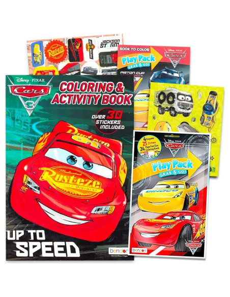 Conjunto de Libros para Colorear Disney Cars Rayo McQueen Conjunto de Libros para Colorear Disney Cars Rayo McQueen