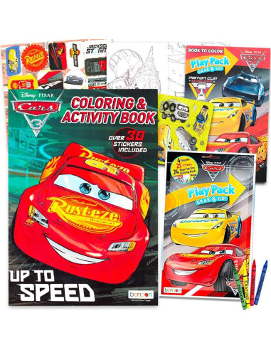 Conjunto de Libros para Colorear Disney Cars Rayo McQueen