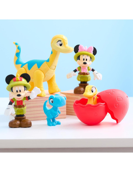 Conjunto de Figuras Disney Junior Mickey Mouse Dino Pals 7 Pzs Conjunto de Figuras Disney Junior Mickey Mouse Dino Pals 7 Pzs
