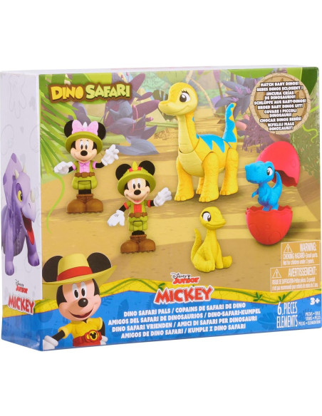 Conjunto de Figuras Disney Junior Mickey Mouse Dino Pals 7 Pzs Conjunto de Figuras Disney Junior Mickey Mouse Dino Pals 7 Pzs