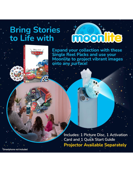 Moonlite Cars Disco de Cuentos Proyector para Niños Moonlite Cars Disco de Cuentos Proyector para Niños