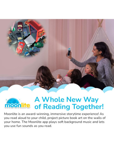 Moonlite Cars Disco de Cuentos Proyector para Niños