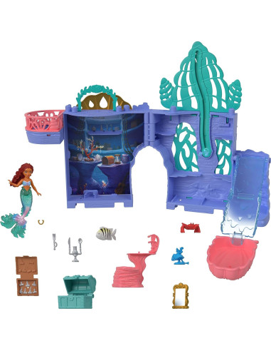Juego de Apilamiento La Sirenita Mattel con Muñeca y Accesorios