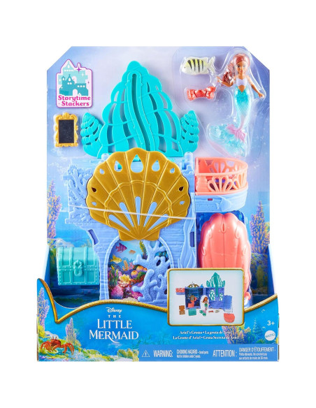Juego de Apilamiento La Sirenita Mattel con Muñeca y Accesorios Juego de Apilamiento La Sirenita Mattel con Muñeca y Accesorios