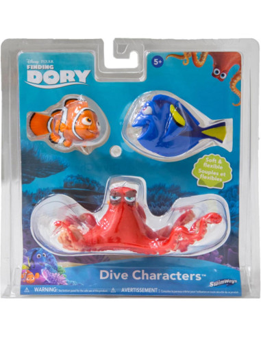 Juguetes de Buceo Disney SwimWays - Dory, Nemo y Hank - 3 Piezas