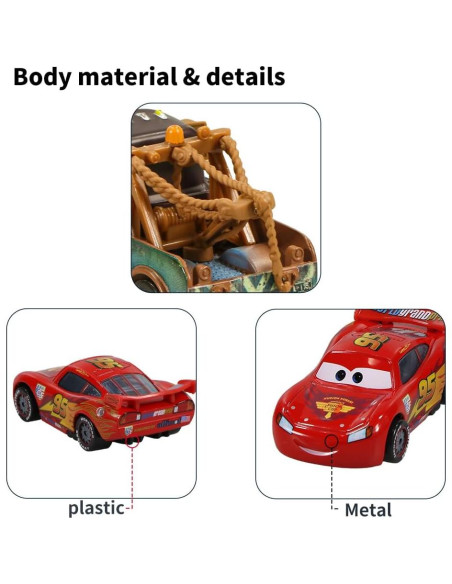 Juego de coches 7 piezas Emakefun Cruz Sheriff El Rey Juego de coches 7 piezas Emakefun Cruz Sheriff El Rey