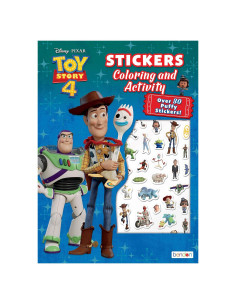 Libro para Colorear Toy Story 4 Bendon con Stickers Puffy