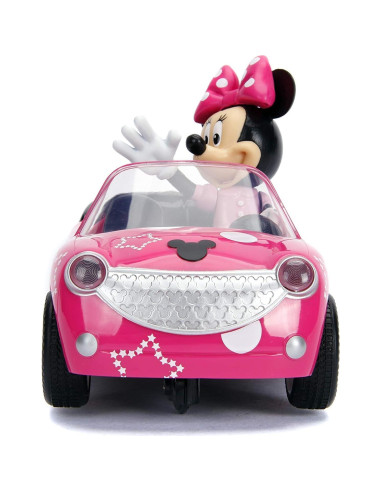 Coche RC Minnie Mouse Jada Toys 19cm Rosa para Niños