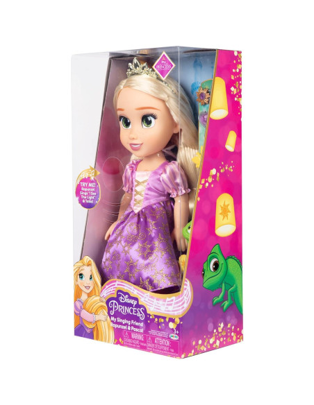 Muñeca Rapunzel Amiga Cantante Disney 35.56 cm con Pascal Muñeca Rapunzel Amiga Cantante Disney 35.56 cm con Pascal