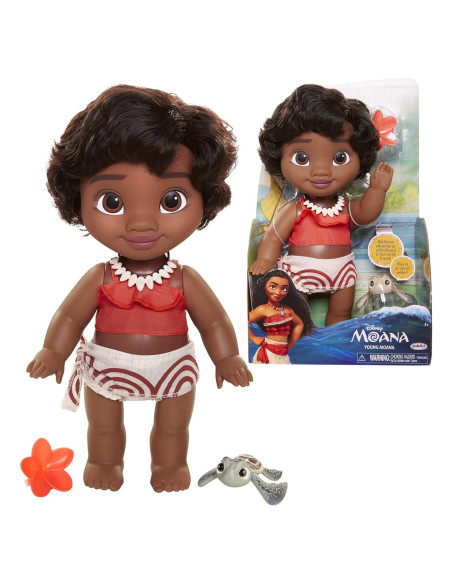 Muñeca Joven Moana Disney 33 cm con Tortuga y Accesorios Muñeca Joven Moana Disney 33 cm con Tortuga y Accesorios