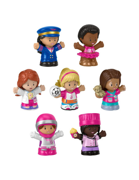Figuras de Juego Fisher-Price Little People Barbie 7 Piezas Figuras de Juego Fisher-Price Little People Barbie 7 Piezas