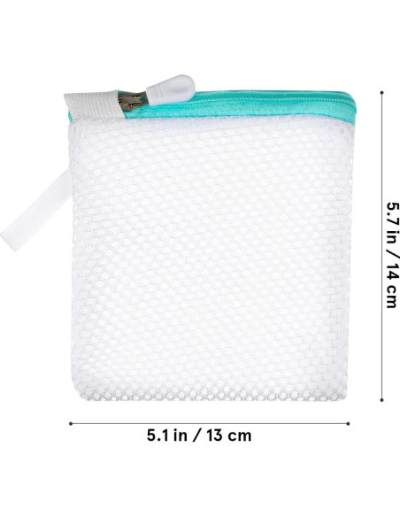 6 Bolsas de Lavandería AOKWAWALIY con Cremallera 12x12cm 6 Bolsas de Lavandería AOKWAWALIY con Cremallera 12x12cm