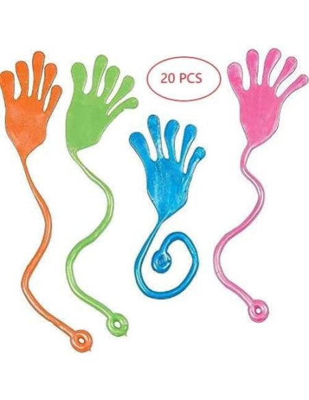 Tuko 20PCS Manos Pegajosas Estirables para Niños - Juguetes Divertidos Tuko 20PCS Manos Pegajosas Estirables para Niños - Juguetes Divertidos